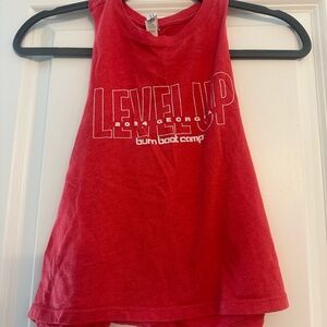 Burn Boot Camp Red Tank Top